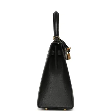 HERMÈS Hermes Kelly Sellier 25 Black Verso Madame Gold Hardware | Thumbnail 3 HERMÈS Hermes Kelly Sellier 25 Black Verso Madame Gold Hardware | Thumbnail 3