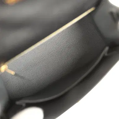 HERMÈS Hermes Kelly Sellier 25 Black Verso Madame Gold Hardware | Thumbnail 8 HERMÈS Hermes Kelly Sellier 25 Black Verso Madame Gold Hardware | Thumbnail 8
