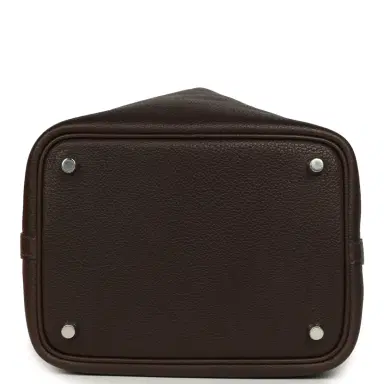 HERMÈS Hermes Picotin Lock 18 Ebene Barenia Faubourg Palladium Hardware | Thumbnail 6 HERMÈS Hermes Picotin Lock 18 Ebene Barenia Faubourg Palladium Hardware | Thumbnail 6