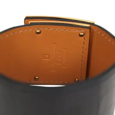 HERMÈS Pre-owned Hermes Kelly Dog Bracelet Black Shiny Alligator Yellow Gold | Thumbnail 5 HERMÈS Pre-owned Hermes Kelly Dog Bracelet Black Shiny Alligator Yellow Gold | Thumbnail 5