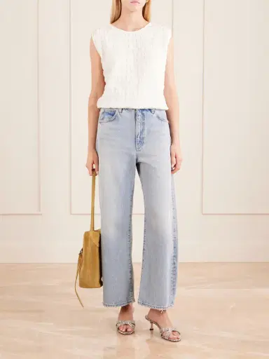 Frame The Bow Crop High-rise Wide-leg Jeans | Thumbnail 2 Frame The Bow Crop High-rise Wide-leg Jeans | Thumbnail 2