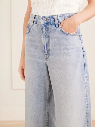 Frame The Bow Crop High-rise Wide-leg Jeans | Thumbnail 5 Frame The Bow Crop High-rise Wide-leg Jeans | Thumbnail 5
