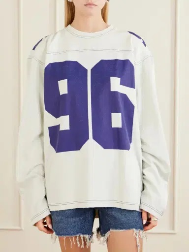 Acne Studios Printed Cotton-jersey Sweater | Thumbnail 3 Acne Studios Printed Cotton-jersey Sweater | Thumbnail 3
