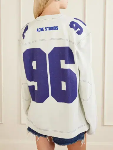 Acne Studios Printed Cotton-jersey Sweater | Thumbnail 4 Acne Studios Printed Cotton-jersey Sweater | Thumbnail 4