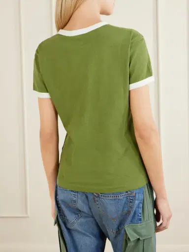 Acne Studios Etza Printed Cotton And Hemp-blend T-shirt | Thumbnail 4 Acne Studios Etza Printed Cotton And Hemp-blend T-shirt | Thumbnail 4