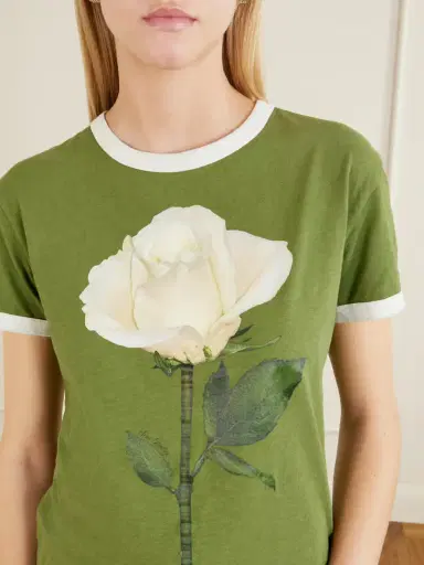 Acne Studios Etza Printed Cotton And Hemp-blend T-shirt | Thumbnail 5 Acne Studios Etza Printed Cotton And Hemp-blend T-shirt | Thumbnail 5