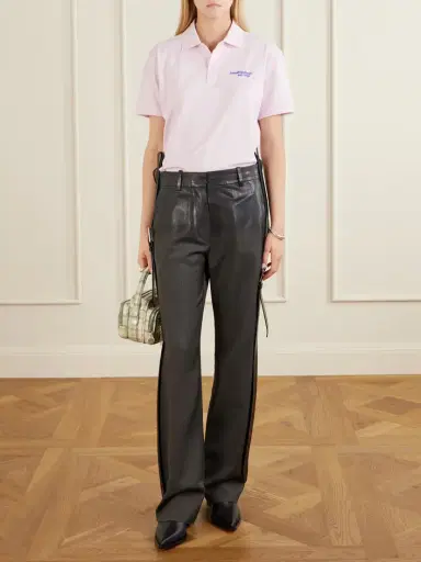 Acne Studios Embroidered Cotton-piqué Polo Shirt | Thumbnail 2 Acne Studios Embroidered Cotton-piqué Polo Shirt | Thumbnail 2