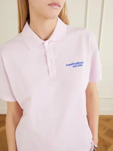 Acne Studios Embroidered Cotton-piqué Polo Shirt | Thumbnail 5 Acne Studios Embroidered Cotton-piqué Polo Shirt | Thumbnail 5