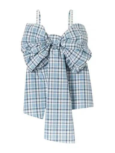 Acne Studios Tanessa Checked Cotton Blouse | Thumbnail 1 Acne Studios Tanessa Checked Cotton Blouse | Thumbnail 1
