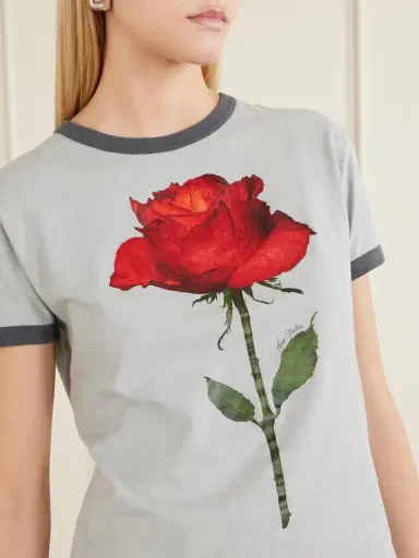 Acne Studios Etza Printed Cotton And Hemp-blend T-shirt | Thumbnail 5 Acne Studios Etza Printed Cotton And Hemp-blend T-shirt | Thumbnail 5