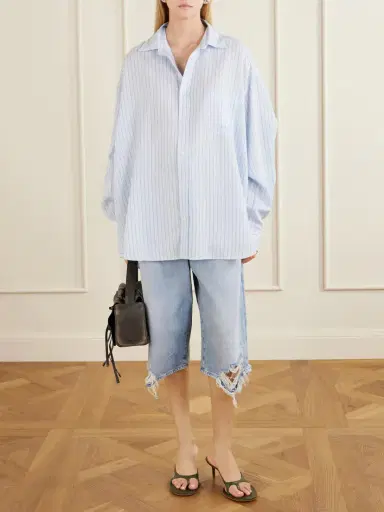 Acne Studios Soffia Striped Woven Shirt | Thumbnail 2 Acne Studios Soffia Striped Woven Shirt | Thumbnail 2