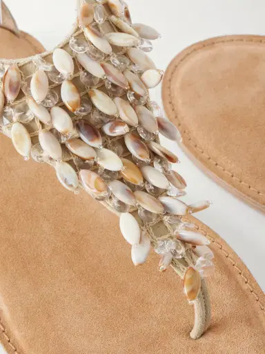 Balmain Runway Bead-embellished Suede Sandals | Thumbnail 5 Balmain Runway Bead-embellished Suede Sandals | Thumbnail 5
