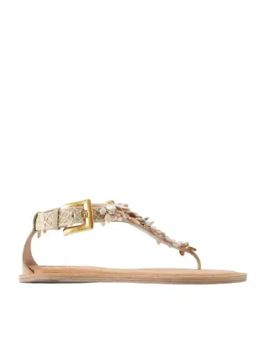 Balmain Runway Bead-embellished Suede Sandals | Thumbnail 1 Balmain Runway Bead-embellished Suede Sandals | Thumbnail 1