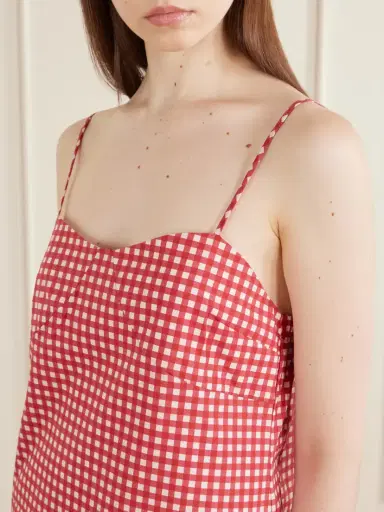 Posse Lindie Gingham Cotton Mini Dress | Thumbnail 4 Posse Lindie Gingham Cotton Mini Dress | Thumbnail 4