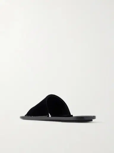 TOTEME Studded Velvet Slides | Thumbnail 3 TOTEME Studded Velvet Slides | Thumbnail 3