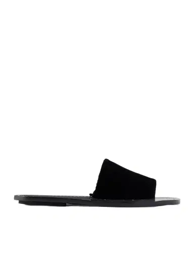 TOTEME Studded Velvet Slides | Thumbnail 1 TOTEME Studded Velvet Slides | Thumbnail 1