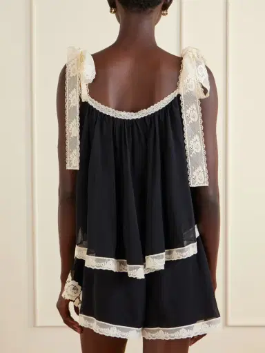 Zimmermann Roselight Lace-trimmed Cotton And Silk-blend Cami Top | Thumbnail 3 Zimmermann Roselight Lace-trimmed Cotton And Silk-blend Cami Top | Thumbnail 3