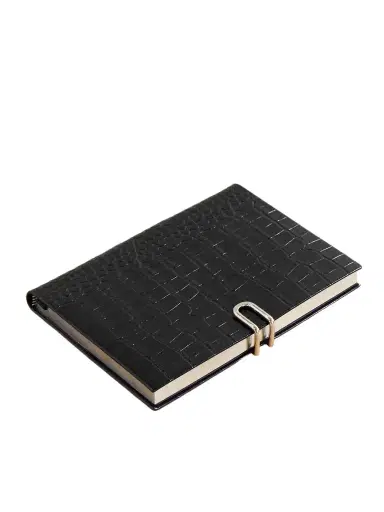 Smythson Mara Croc-effect Leather Notebook | Thumbnail 1 Smythson Mara Croc-effect Leather Notebook | Thumbnail 1