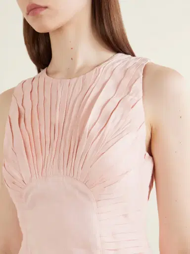 Aje Medea Gathered Linen-blend Mini Dress | Thumbnail 4 Aje Medea Gathered Linen-blend Mini Dress | Thumbnail 4