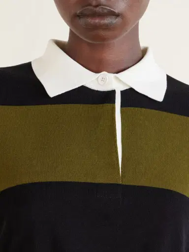 Proenza Schouler Corinna Striped Cotton-knit Polo Shirt | Thumbnail 5 Proenza Schouler Corinna Striped Cotton-knit Polo Shirt | Thumbnail 5