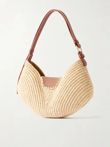 Loewe + Paula's Ibiza Swing Medium Leather-trimmed Raffia Shoulder Bag | Thumbnail 4 Loewe + Paula's Ibiza Swing Medium Leather-trimmed Raffia Shoulder Bag | Thumbnail 4