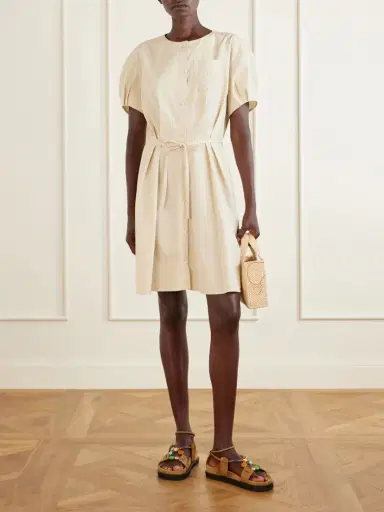 Loewe + Paula's Ibiza Anagram Cotton-poplin Mini Dress | Thumbnail 2 Loewe + Paula's Ibiza Anagram Cotton-poplin Mini Dress | Thumbnail 2