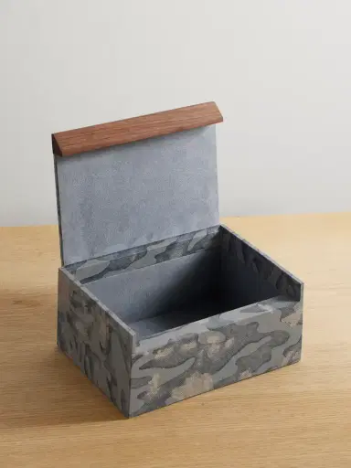 L'Objet Fortuny Isole Camouflage-print Twill And Wood Box | Thumbnail 4 L'Objet Fortuny Isole Camouflage-print Twill And Wood Box | Thumbnail 4