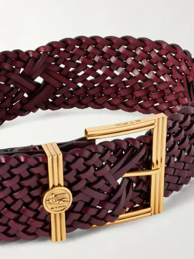 Etro Pegaso Logo-embellished Woven Leather Belt | Thumbnail 3 Etro Pegaso Logo-embellished Woven Leather Belt | Thumbnail 3