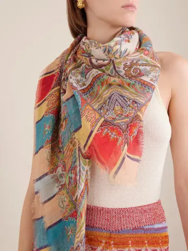 Etro Aida Printed Scarf | Thumbnail 2 Etro Aida Printed Scarf | Thumbnail 2