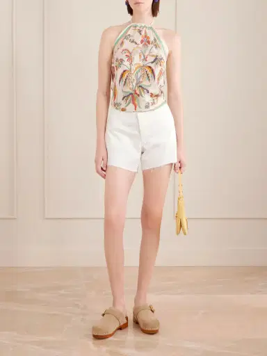 Etro Triangle Floral-print Silk-twill Top | Thumbnail 2 Etro Triangle Floral-print Silk-twill Top | Thumbnail 2