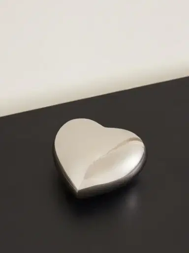 Fourth Street Heart Silver-tone Paperweight | Thumbnail 1 Fourth Street Heart Silver-tone Paperweight | Thumbnail 1
