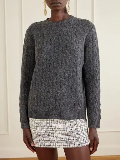 Valentino Garavani Cable-knit Wool Sweater | Thumbnail 3 Valentino Garavani Cable-knit Wool Sweater | Thumbnail 3