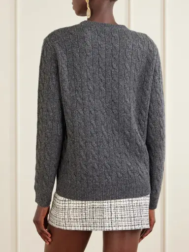 Valentino Garavani Cable-knit Wool Sweater | Thumbnail 4 Valentino Garavani Cable-knit Wool Sweater | Thumbnail 4