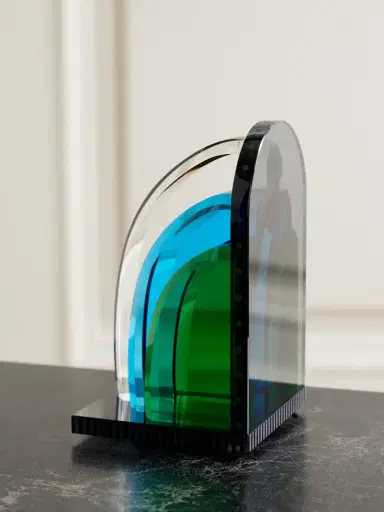 Reflections Copenhagen Tribeca Crystal Bookend | Thumbnail 1 Reflections Copenhagen Tribeca Crystal Bookend | Thumbnail 1
