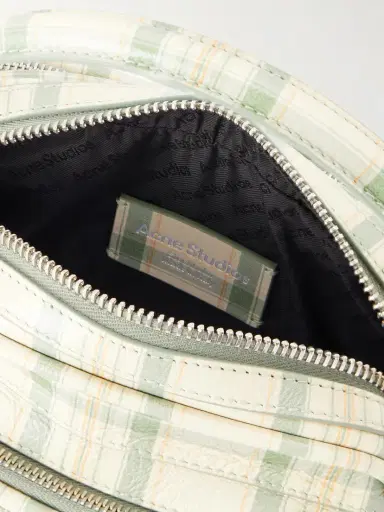 Acne Studios Camero Kit Checked Embellished Leather Shoulder Bag | Thumbnail 6 Acne Studios Camero Kit Checked Embellished Leather Shoulder Bag | Thumbnail 6