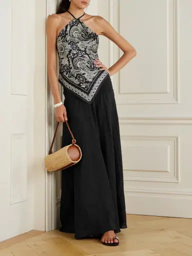 Johanna Ortiz Light And Sound Convertible Linen-blend Maxi Skirt | Thumbnail 2 Johanna Ortiz Light And Sound Convertible Linen-blend Maxi Skirt | Thumbnail 2