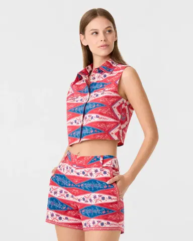 Emporio Sirenuse Caterina Top in Kites Print | Thumbnail 2 Emporio Sirenuse Caterina Top in Kites Print | Thumbnail 2