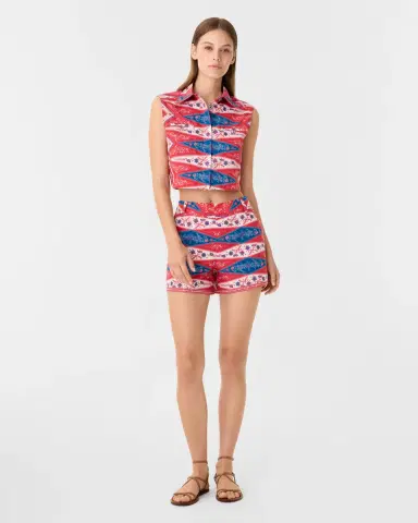Emporio Sirenuse Caterina Top in Kites Print | Thumbnail 4 Emporio Sirenuse Caterina Top in Kites Print | Thumbnail 4