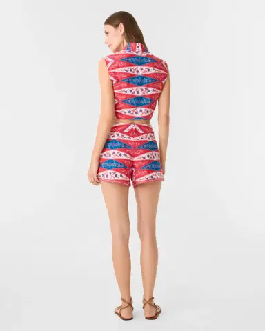 Emporio Sirenuse Caterina Top in Kites Print | Thumbnail 5 Emporio Sirenuse Caterina Top in Kites Print | Thumbnail 5
