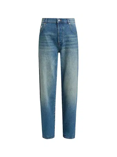 Moschino Women's Relaxed Mid-Rise Jeans - Blue | Thumbnail 1 Moschino Women's Relaxed Mid-Rise Jeans - Blue | Thumbnail 1