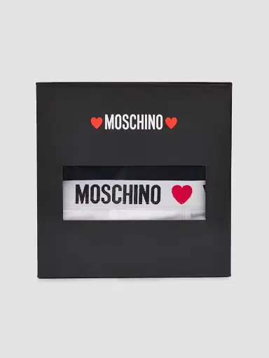 MOSCHINO Men's My Valentine Stretch-Jersey Trunk Brief 2-Pack - Multi Black | Thumbnail 3 MOSCHINO Men's My Valentine Stretch-Jersey Trunk Brief 2-Pack - Multi Black | Thumbnail 3