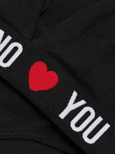 MOSCHINO Women's Logo Triangle Bikini Top - Black | Thumbnail 6 MOSCHINO Women's Logo Triangle Bikini Top - Black | Thumbnail 6