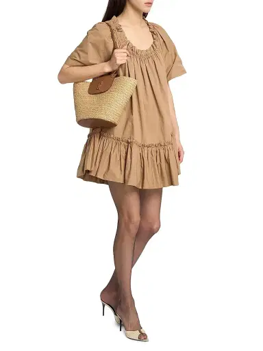 Saint Laurent Women's Manon Tote Bag in Raffia - Natural | Thumbnail 2 Saint Laurent Women's Manon Tote Bag in Raffia - Natural | Thumbnail 2