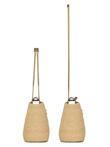 Saint Laurent Women's Manon Tote Bag in Raffia - Natural | Thumbnail 5 Saint Laurent Women's Manon Tote Bag in Raffia - Natural | Thumbnail 5