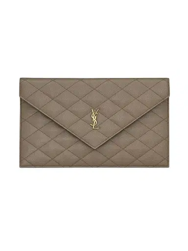 Saint Laurent Women's Paris Pouch in Grain De Poudre Leather | Thumbnail 7 Saint Laurent Women's Paris Pouch in Grain De Poudre Leather | Thumbnail 7