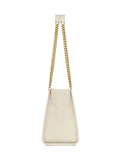 Saint Laurent Women's Niki Shopping Bag in Vintage Leather - White | Thumbnail 5 Saint Laurent Women's Niki Shopping Bag in Vintage Leather - White | Thumbnail 5