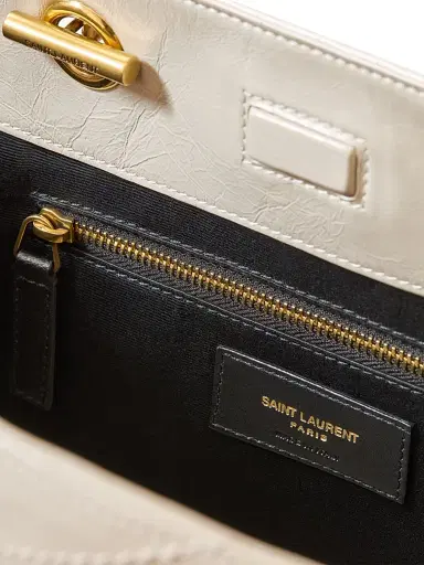 Saint Laurent Women's Niki Shopping Bag in Vintage Leather - White | Thumbnail 7 Saint Laurent Women's Niki Shopping Bag in Vintage Leather - White | Thumbnail 7