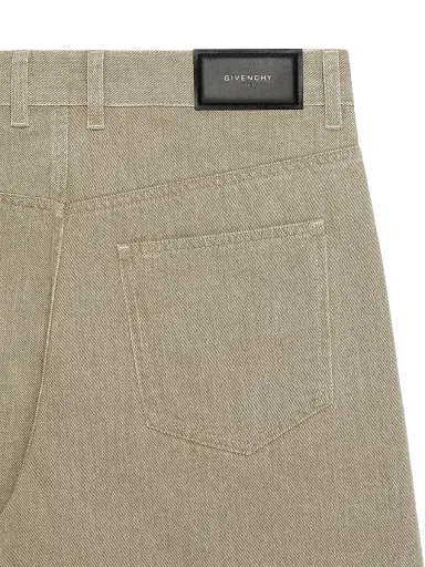 Givenchy Men's Couture Seam Bermuda Shorts in Denim - Army Beige | Thumbnail 5 Givenchy Men's Couture Seam Bermuda Shorts in Denim - Army Beige | Thumbnail 5