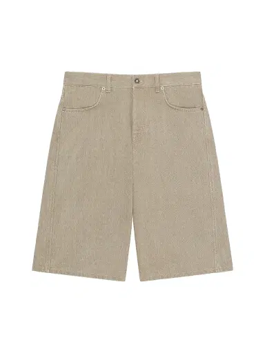 Givenchy Men's Couture Seam Bermuda Shorts in Denim - Army Beige | Thumbnail 1 Givenchy Men's Couture Seam Bermuda Shorts in Denim - Army Beige | Thumbnail 1