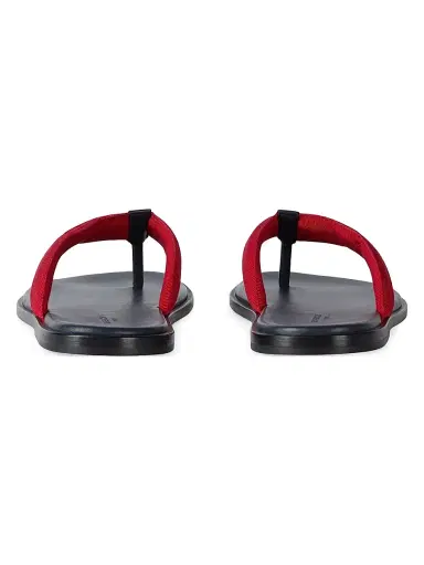 Givenchy Men's Bay Thongs in Gros Grain and Leather - Navy Red | Thumbnail 5 Givenchy Men's Bay Thongs in Gros Grain and Leather - Navy Red | Thumbnail 5